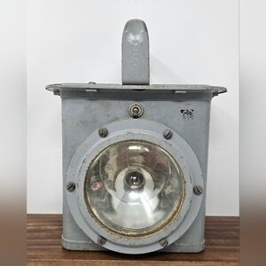 Vintage World War II era United States Navy battle lantern